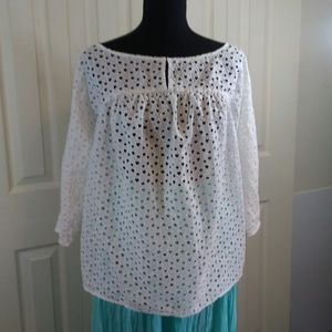 Liz Claiborne Eyelet Blouse